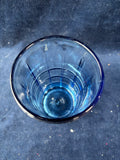 Set Of 6 Anchor Hocking Tartan Blueberry Iced Tea Glasses
