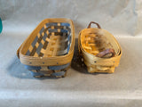 Lot Of 2 Small Longaberger Baskets *Read Description* (W)