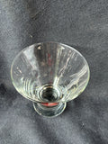 Set Of 7 Santa Stemless Martini Pedestal Glasses