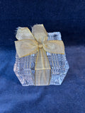 Crystal Christmas Box Shaped Box With Bow