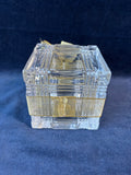 Crystal Christmas Box Shaped Box With Bow
