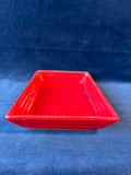 Red Ceramic Caddy Tray