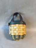 Longaberger Small Little Elf Gatehouse Basket with Protector 2002 (Y)