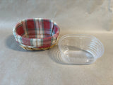 Longaberger Catch-All Basket W/ Liner And Plastic Protector (Z)