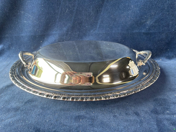 Silver Plated Serving Tray With Lid