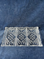 Shannon Crystal Rectangular Divided Tray