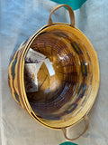 Longaberger 1995 Shades Of Autumn Basket Of Plenty Basket W/Liner And Protector (DD)