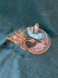 Fenton Style Pink Depression Glass Double Swan Candy Dish *Read Description*