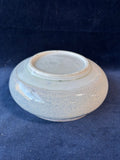 Signed Studio Art Decorative Blue Pottery Bowl