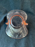 Fenton Style Pink Depression Glass Double Swan Candy Dish *Read Description*