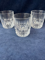 Set Of 3 Cristal D’Arques Low Ball Glasses