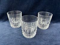 Set Of 3 Cristal D’Arques Low Ball Glasses