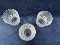 Set Of 3 Cristal D’Arques Low Ball Glasses