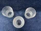 Set Of 3 Cristal D’Arques Low Ball Glasses