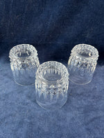 Set Of 3 Cristal D’Arques Low Ball Glasses