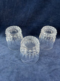 Set Of 3 Cristal D’Arques Low Ball Glasses