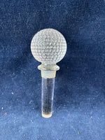 Golf Ball Microphone Bottle Stopper Austrian Lead Crystal by Mikasa