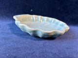 Sea-shell Shaped Pottery Trinket Dish; Signed