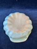 Sea-shell Shaped Pottery Trinket Dish; Signed