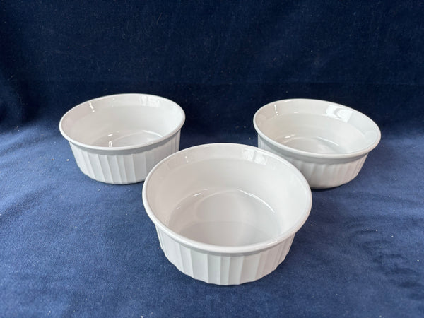 Set Of 3 Corning Ware Small Casserole Bowls