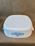 CorningWare Blue Cornflower Casserole Dish