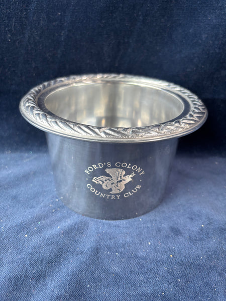 Silver Toned Fords Colony Wine Holder
