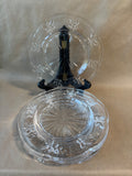 Set Of 4 Lenox Crystal Butterfly Meadow Salad Plates