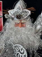 Silver Toned Christmas Ornament Lot