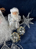 Silver Toned Christmas Ornament Lot