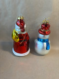 Lot Of 2 Glass Christmas Ornaments