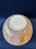 Earth Tone Pottery Bowl With Butterfly Design