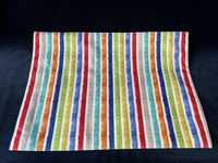 Set Of 4 Multi Colored Striped Placemats