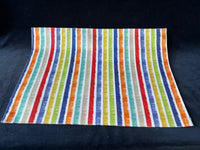 Set Of 4 Multi Colored Striped Placemats