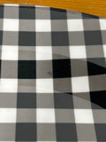 Set Of 4 Melamine Gingham Charger Plates