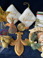 Gold Toned Christmas Lot