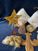 Gold Toned Christmas Lot