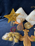 Gold Toned Christmas Lot