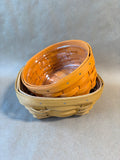 Lot Of 2 Small Longaberger Baskets