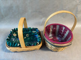 Longaberger Small Basket Lot- 2 Baskets
