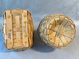 Longaberger Small Basket Lot- 2 Baskets