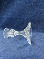 Pair Of Glass Pillar Candle Holders
