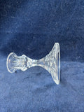 Pair Of Glass Pillar Candle Holders