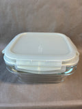 Pair Of Lock & Lock Glass Food Storage Containers