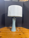 Blue Ceramic Tall Table Lamp WORKS