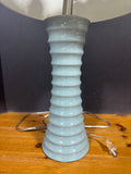 Blue Ceramic Tall Table Lamp WORKS