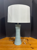 Blue Ceramic Tall Table Lamp WORKS