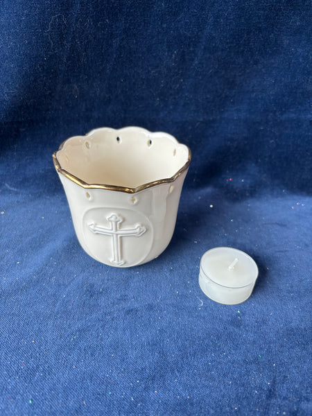 Lenox Cross Votive Candle Holder