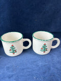 Furio Sponged Christmas Tree China Set 9 PCs