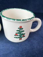 Furio Sponged Christmas Tree China Set 9 PCs