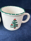 Furio Sponged Christmas Tree China Set 9 PCs